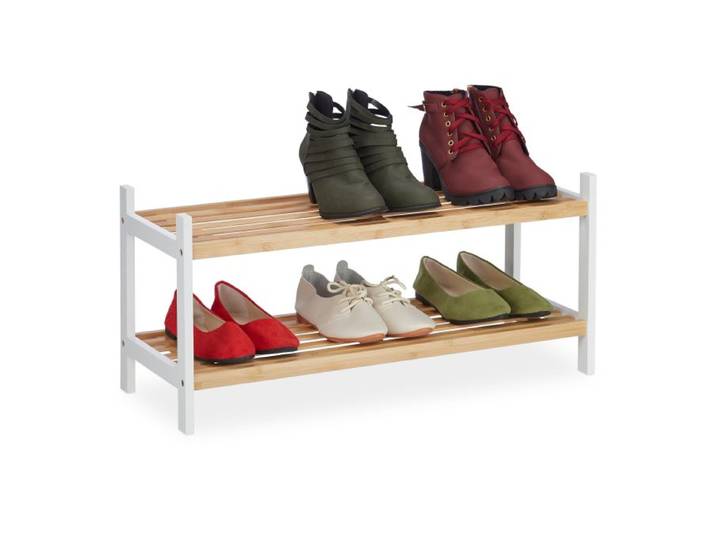 Relaxdays Schuhregal mit 2 Ebenen