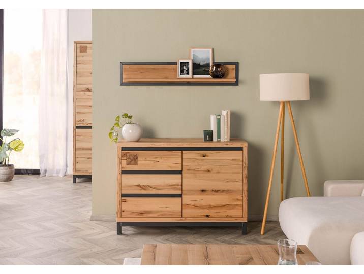Sideboard Kernbuche 120x45x85 natur geölt VILLANDERS #110