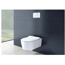 Villeroy & Boch Avento Combi-Pack 5656RS01 weiß, spülrandlos, mit WC-Sitz 9M87S1