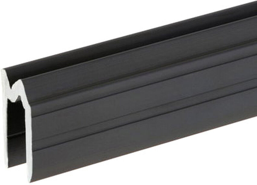 Adam Hall Hardware 6102 Blk - Aluminium-Hybrid-Schließprofil Schwarz Für 7 Mm Material