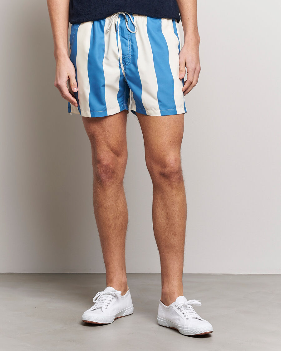 OAS Printed Swimshorts Waver men S Blå