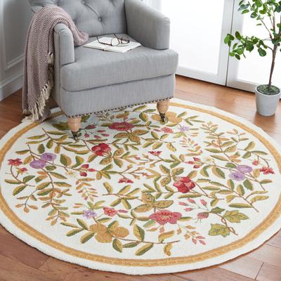 SAFAVIEH Handmade Chelsea Jalisa French Country Floral Wool Rug