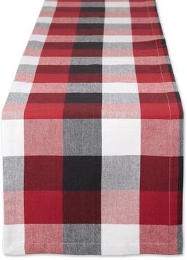 DII Tri Color Check Table Runner