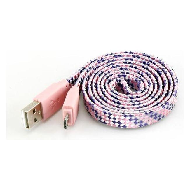 Sbox USB->Micro USB 2.0 M/M 1m colorfull blister rose USB-103CF-P (1 m, USB 2.0) (USB-103CF-P)