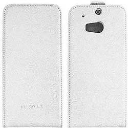 Nevox RELINO Flip-Hülle für Mobiltelefon (HTC One (M8)), Smartphone Hülle, Weiss