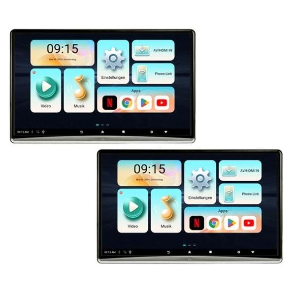 Ampire saet med to 12,4" skaerme Android (AMX225)