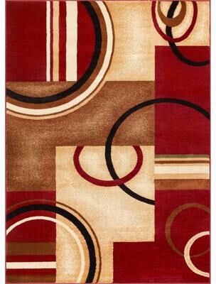 Well Woven Barclay Arcs & Shapes Modern Geometric Circles Area Rug