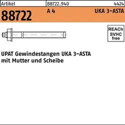 Ankerstange R 88722 ASTA M10x130 A 4 10 Stück UPAT