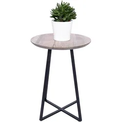 Bhp, Couchtisch + Beistelltisch, Beistelltisch Baltimore Eiche braun (40 x 40 x 55 cm)