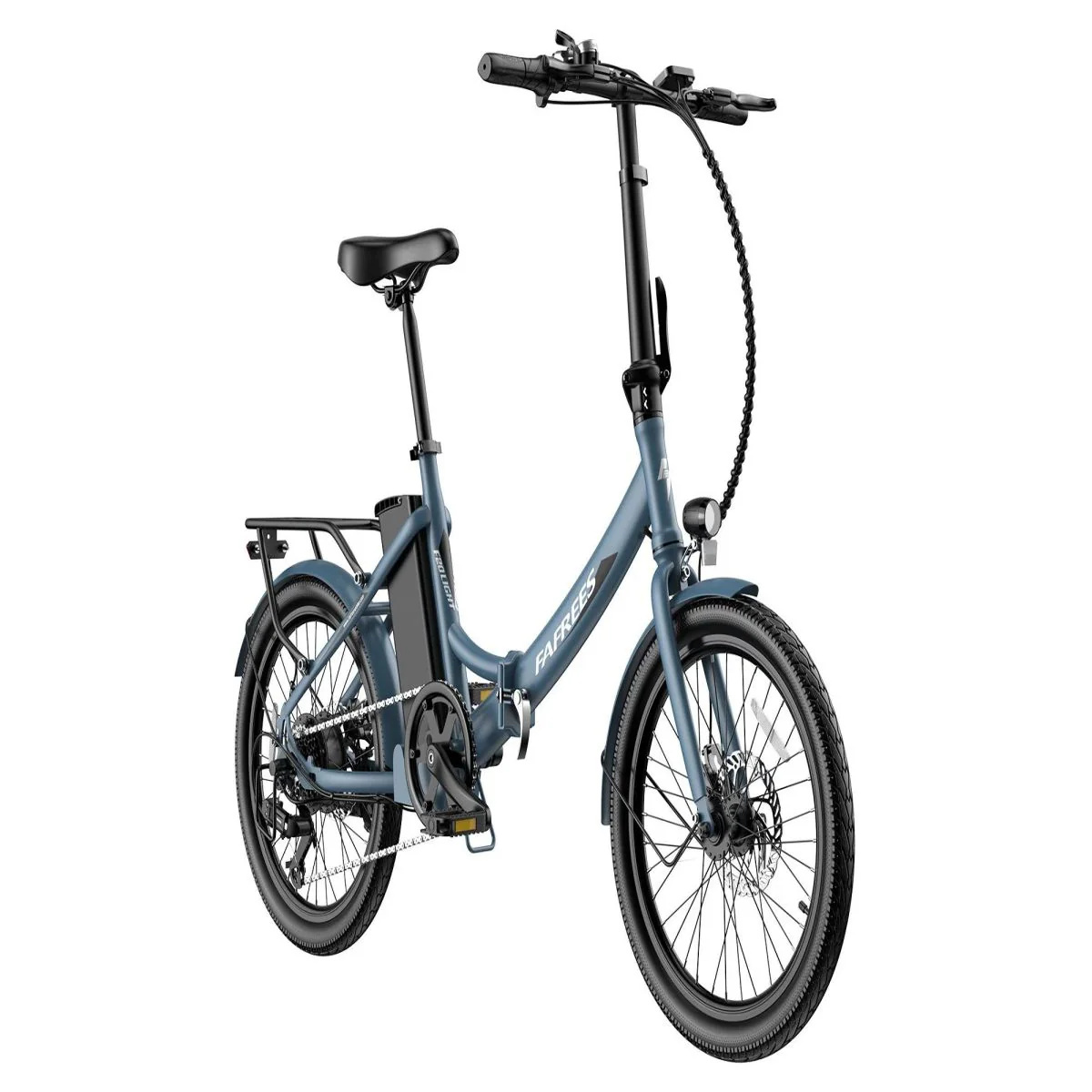 Faltbares E-Bike FAFREES F20 Light - 250W Motor 522WH Batterie 60KM Reichweite - Grau Blau