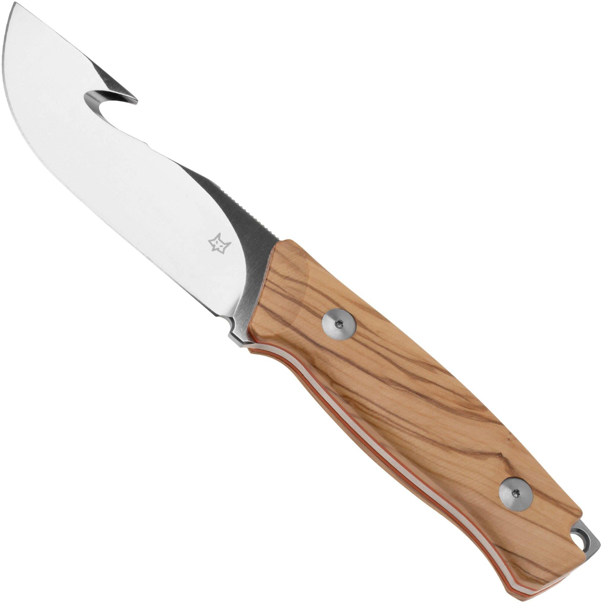 Fox Knives Rifle Ejector FX-663 OL, Olive Wood coltello fisso, Raven Knives design