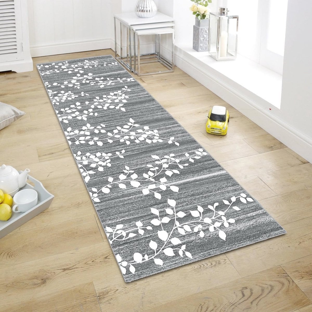 Antislip loper tapijt voor de hal, machinewasbaar, rechthoekig, Polypropyleen