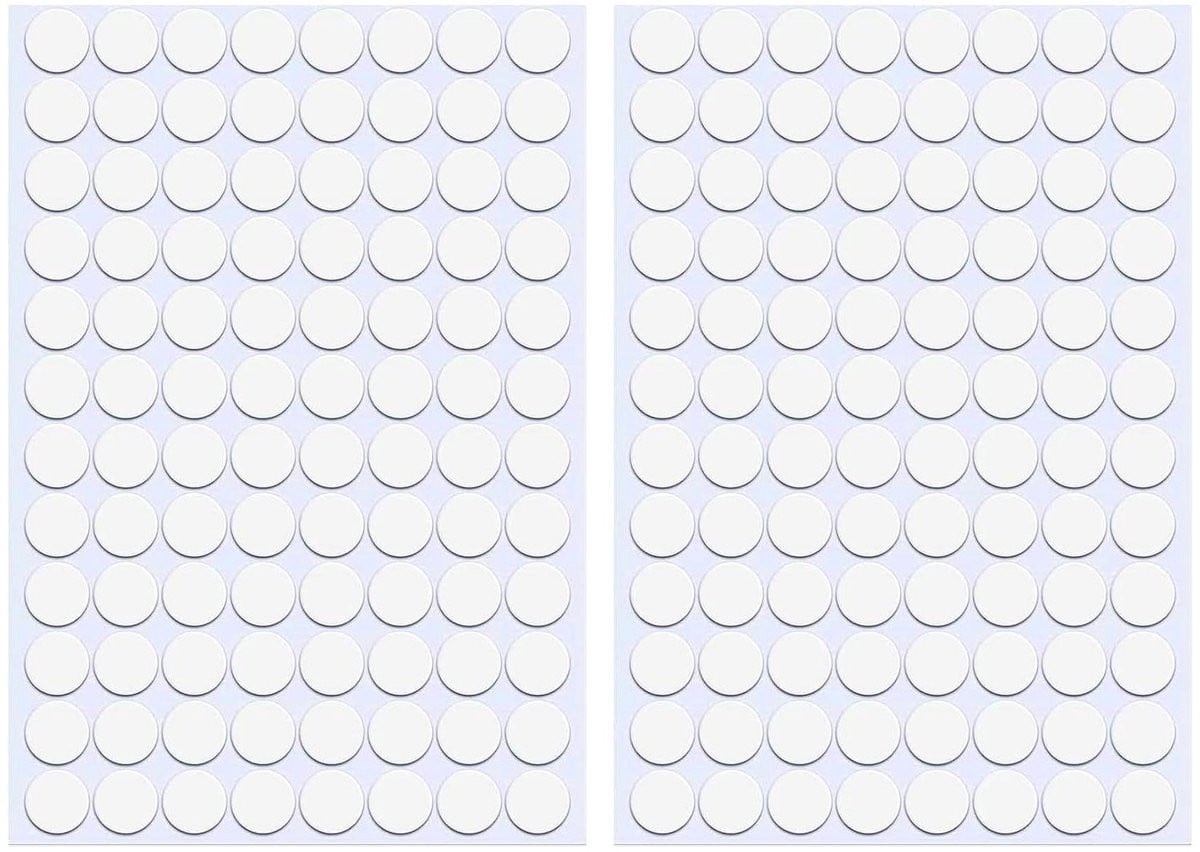 96 stuks Zelfklevende Schroefstickers voor Meubels Afwerken - Wit - 15mm