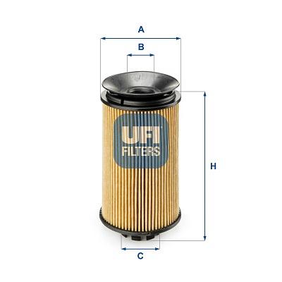UFI Ölfilter 25.092.00 für Iveco FUSO (MITSUBISHI)