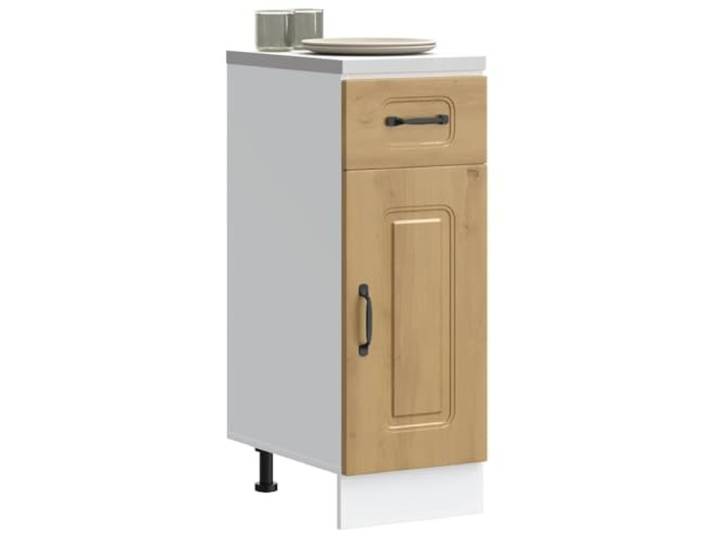 KGTKGTYER Küchenunterschrank Artisan-Eiche Holzwerkstoff mit Schublade Platzsparend, Höhenverstellbare Füße, Einfache Montage