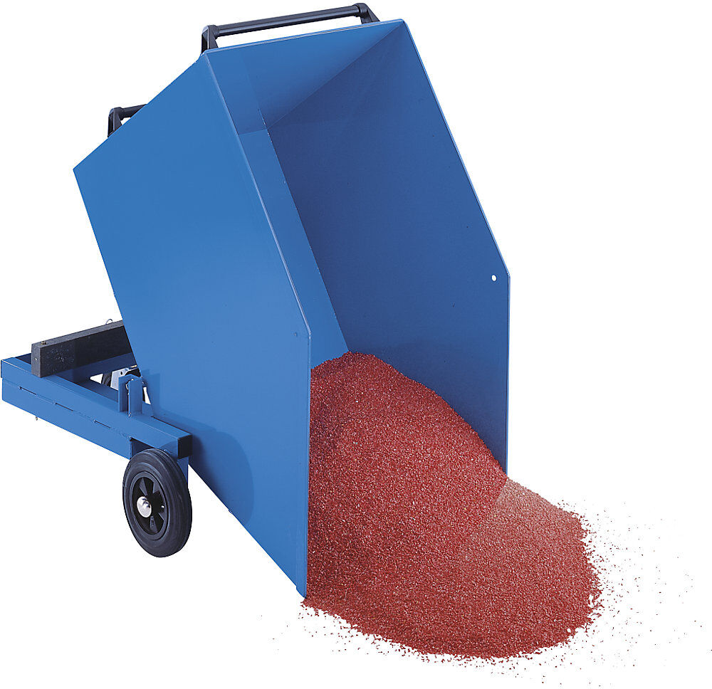 Blech-Kastenwagen, Kasten kippbar, Volumen 0,4 m³, ohne Deckel eurokraft pro