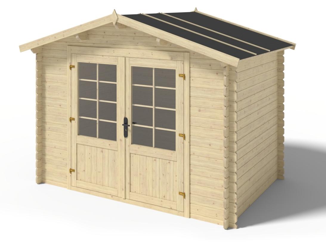 Gartenhaus, Gerätehaus 6m2 - 3x2m - 28mm