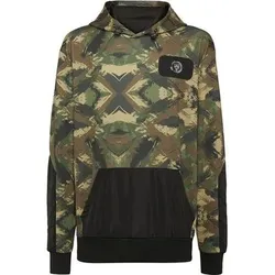 PLEIN SPORT Hoodie CAMOUFLAGE, Größe M in Grün 50