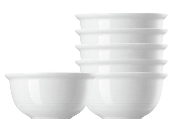 Thomas Porzellan Geschirr-Set Trend Weiss Bouillon Obertasse 0,33 l Set6, Porzellan