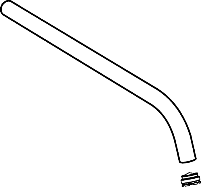 Hansa Auslauf komplett d: 19 mm 300 mm 59913238 chr