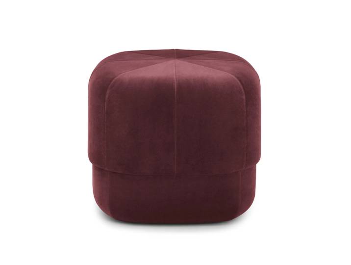 Normann Copenhagen Pouf Circus rouge foncé