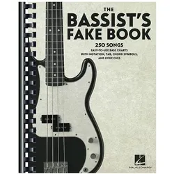 The Bassist's Fake Book for bass guitar Songbook notation, TAB, chords, lyrics, Fachbücher