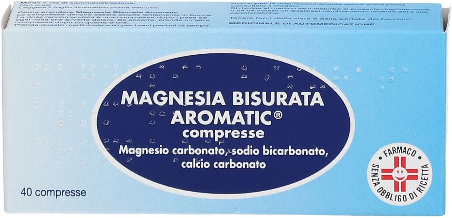 HALEON ITALY Srl Magnesia Bisurata Aromatic, 40 Pastiglie