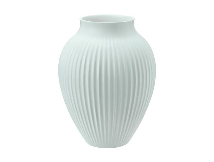 Knabstrup Keramik Vase strié Knabstrup 20 cm Ice blue