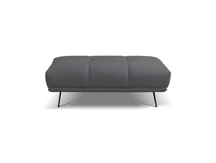 Pouf GIOVANNI tissu bull anthracite