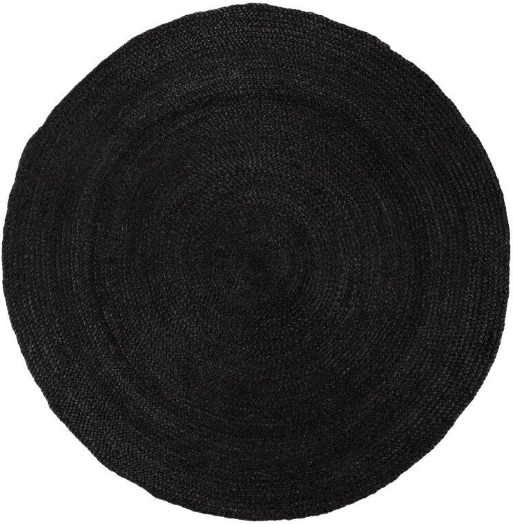Carpetfine Nele Jute Rug Anthracite Round 150 cm