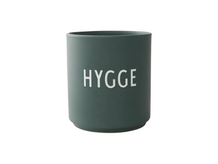 Design Letters - AJ Favourite Porzellan Becher, Hygge / dunkelgrün