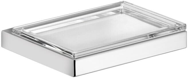 Keuco Porte-savon Edition 11 m coupelle cristal mat + support, chromé (11155019000)