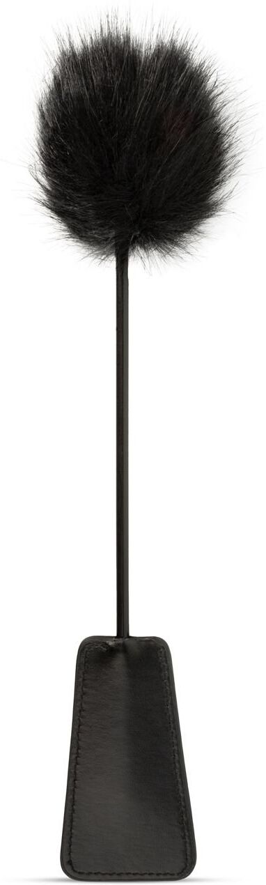 Easytoys Fetish Collection Fouet et chatouilleur moelleux en 1 - Noir