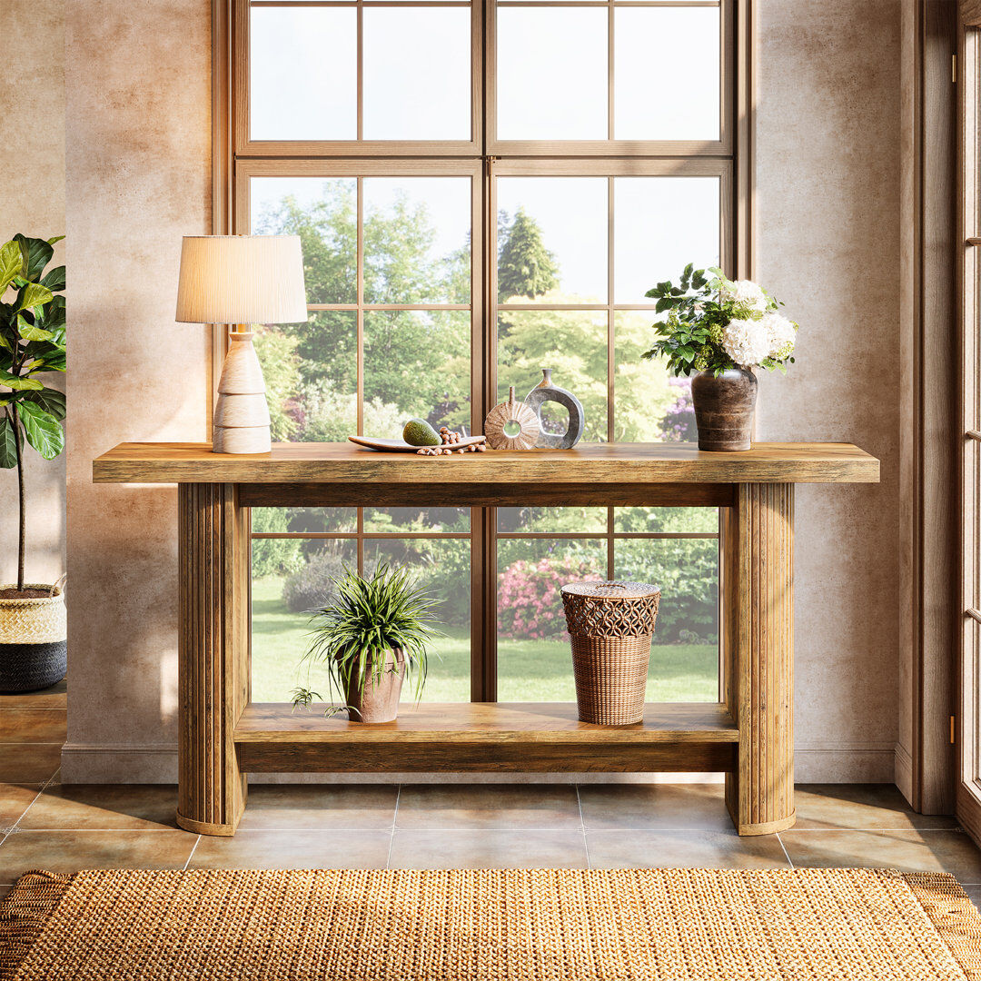Blue Elephant 140Cm Console Table Brown 80cm H X 140cm W X 30cm D