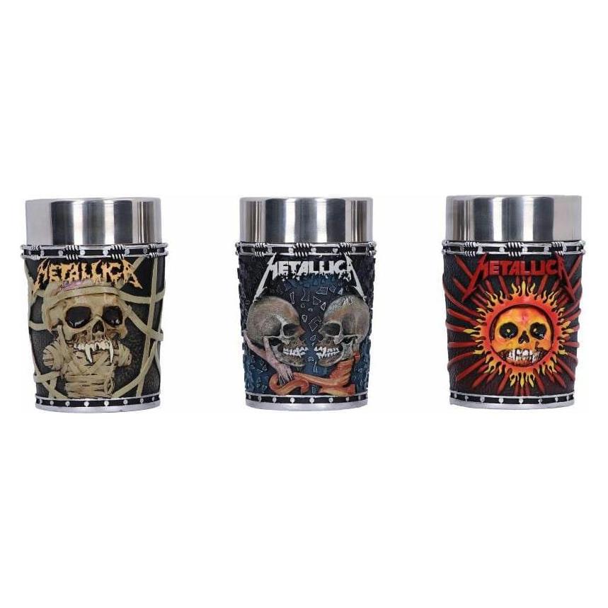 Nemesis Now Metallica Schnapsgläser Pushead Art 3er-Pack (0.50 dl, 3x, Schnapsgläser + Shotgläser) (B0CHK35RTF)