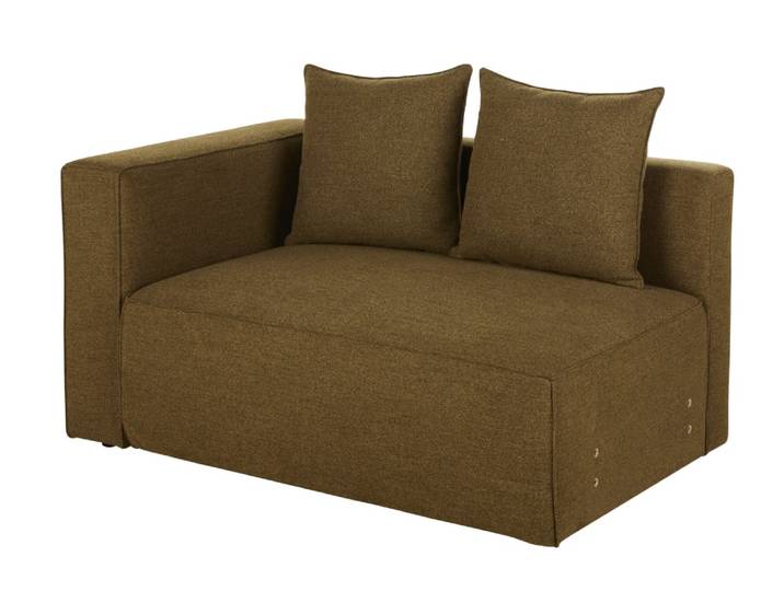 Modulsofa-Element mit Armlehne links, khaki