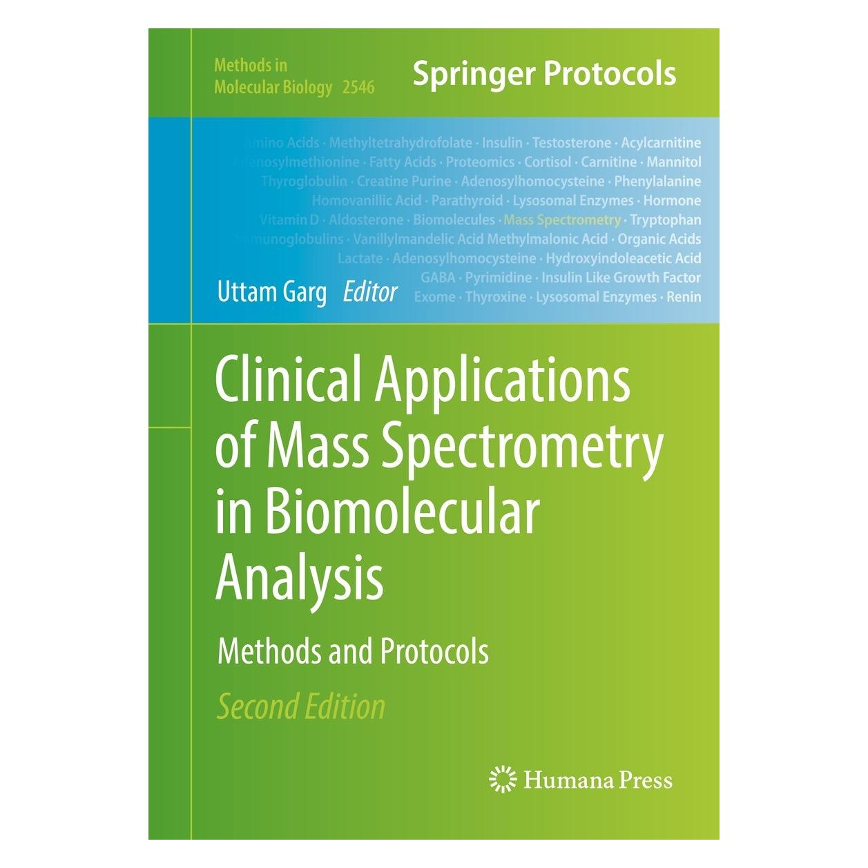 Springer Clinical Applications of Mass Spectrometry in Biomolecular Analysis (Englisch, Hardcover, Uttam Garg) (9781071625644)