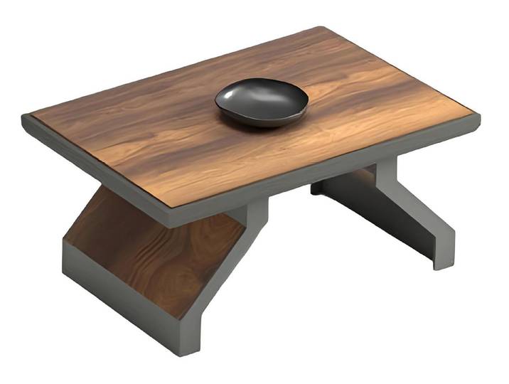 Xlmoebel Couchtisch Holztisch im modernen Design mit praktischer Ablagefläche (Couchtisch), Hergestellt in Europa