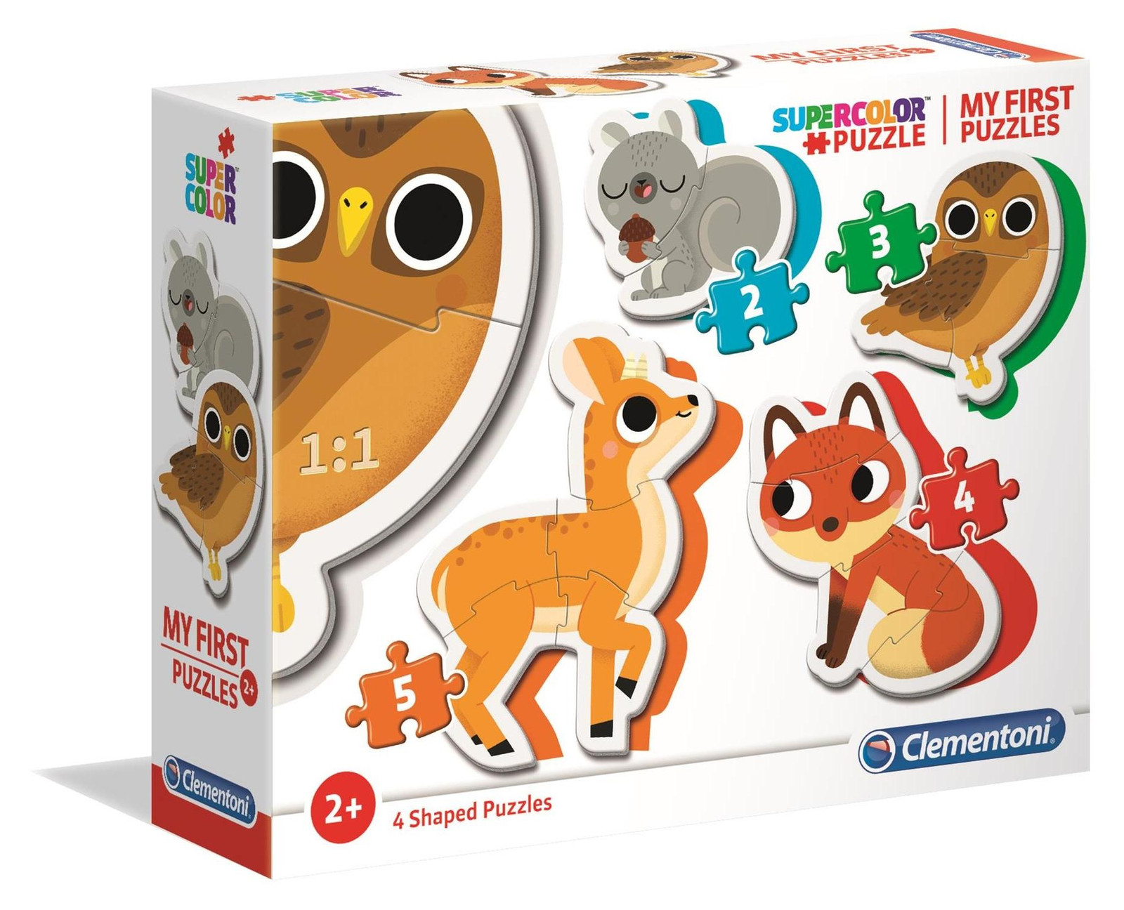 Clementoni Mijn Eerste Puzzels Dieren, 3 stuks