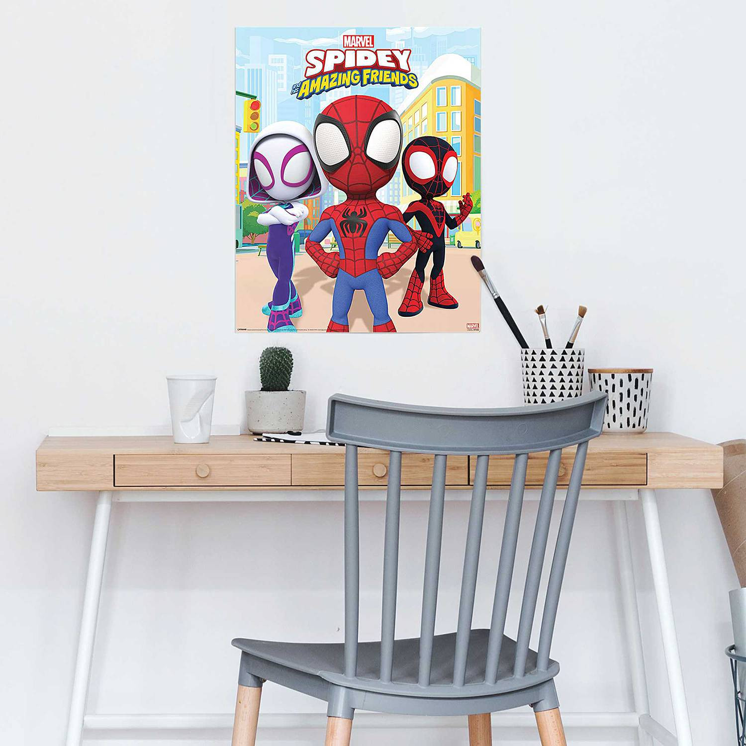 home24 Spidey and His Amazing Friends Poster, Meerdere Kleuren, 40 x 50 cm