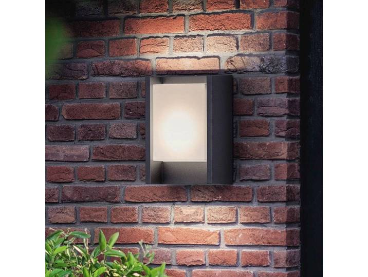 Philips LED Außenwandleuchte Arbour, schwarz, Aluminium, Modern