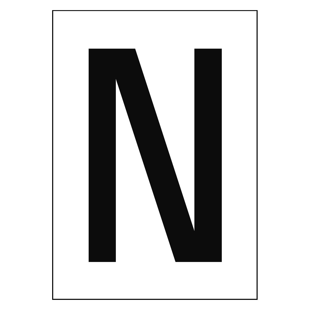 Brady A4-Etiketten mit Zahlen und Buchstaben (NL7541A4WH-N)
