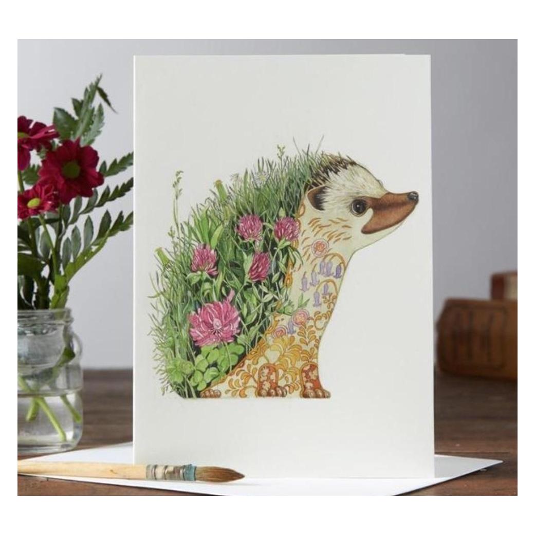 DM Collection A017 B6-Karte + Igel mit Blumenumschlag (41945162)