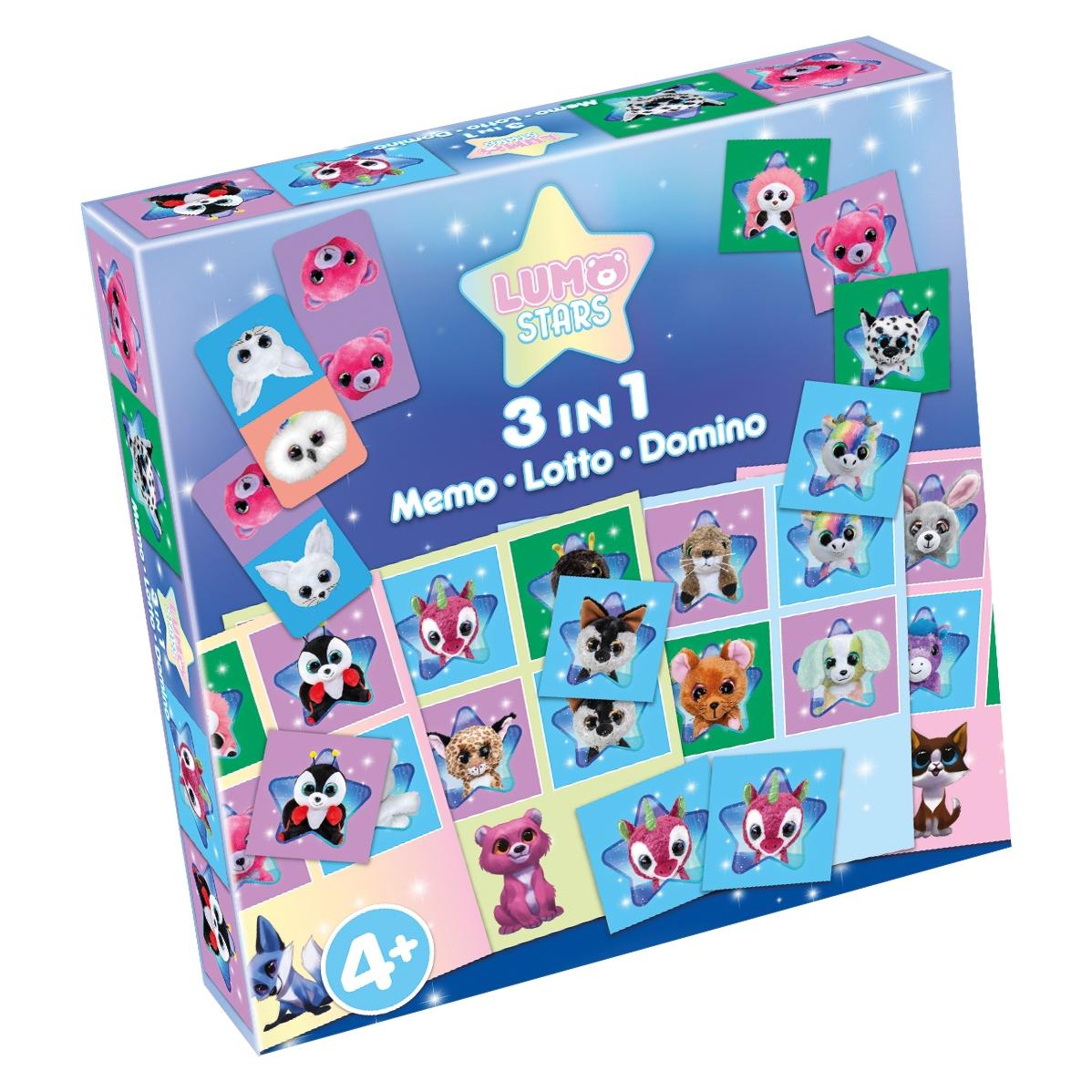 Tactic Lumo Stars 3w1: Memorize, Lotto, Domino (56707)