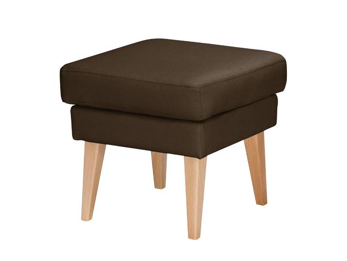 Pouf repose-pieds 60 x 50 x 46cm Marron/Marron