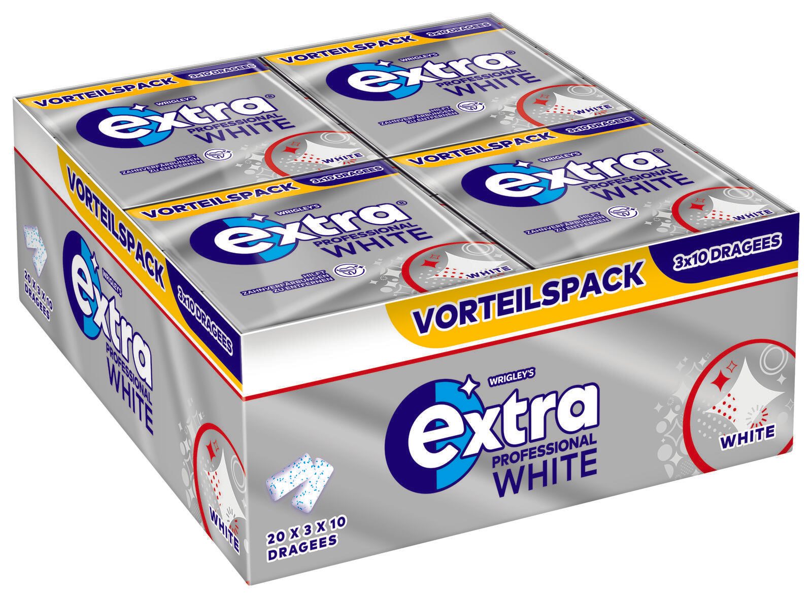Extra® Kaugummis PROFESSIONAL WHITE 451902