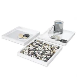 DEKOSCHALE Maya Weiß Hochglanz 3er Set