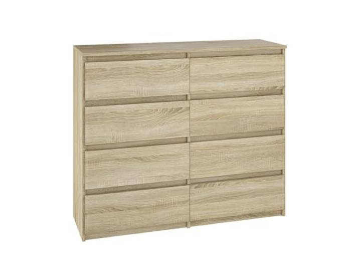 YUMEBLY Kommode 8 Schubladen Sonoma 100x97x40cm Schrank für Kleidung, Dokumente, kleine Gegenstände Ideal für Schlafzimmer, Wohnzimmer, Kinderzimmer und Büro