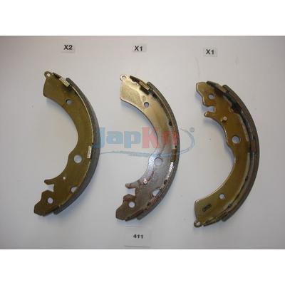 JAPKO Bremsbackensatz 55411 Hinterachse für HONDA Suzuki MAZDA
