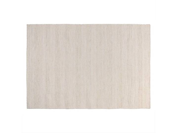 Tapis rectangulaire 300x400cm en laine texturée beige